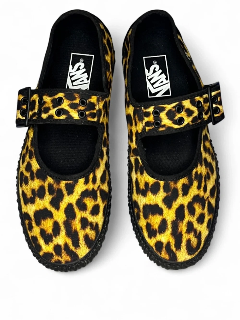 VANS Mary Jane Creeper
Grunge Core Leopard Black Rubber Sole Platform Sneakers - Picture 2 of 8